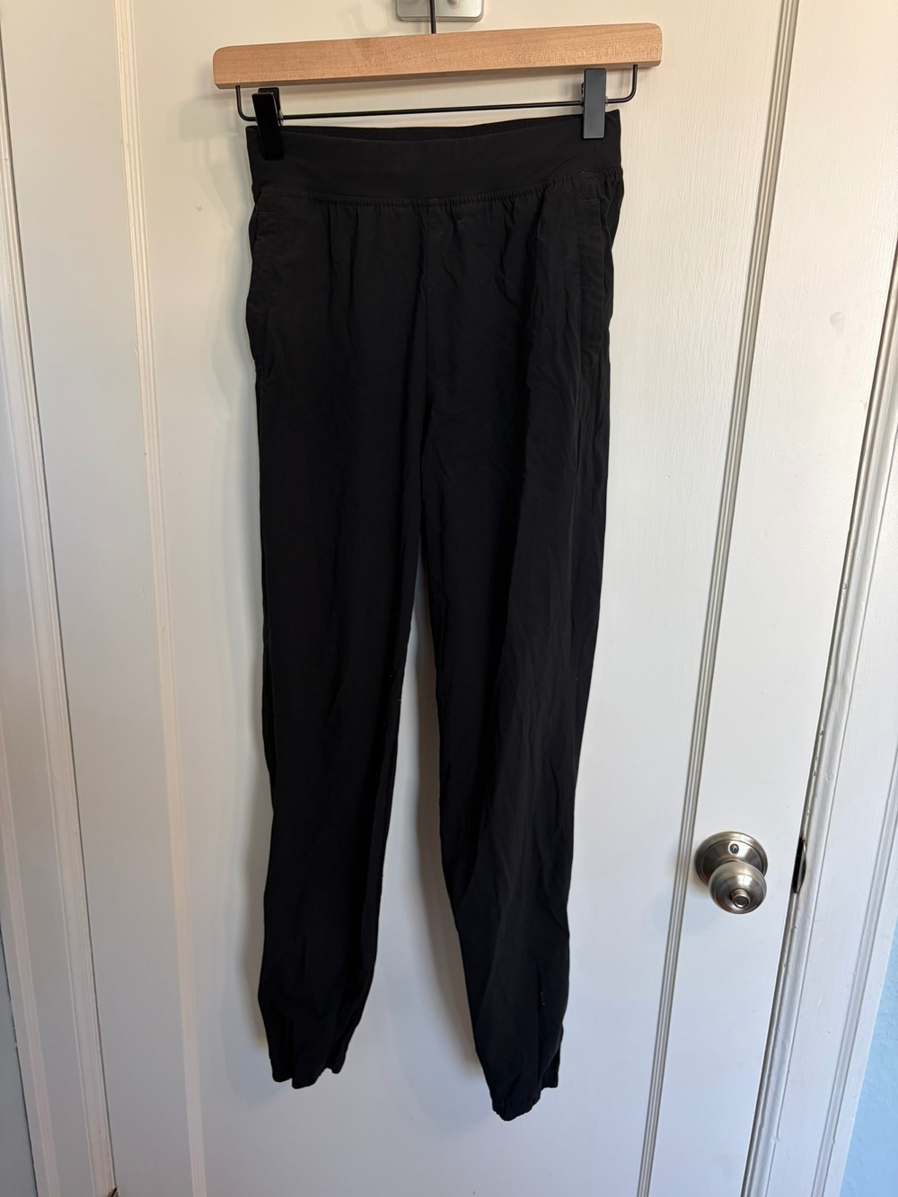 Lululemon Adapted State High Rise Jogger Black Zip Cuff Running Pants Size 2